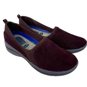 Dr. Scholl’s Shoes Windswept 9.5 Slip On Loafer Burgundy Gray Grey